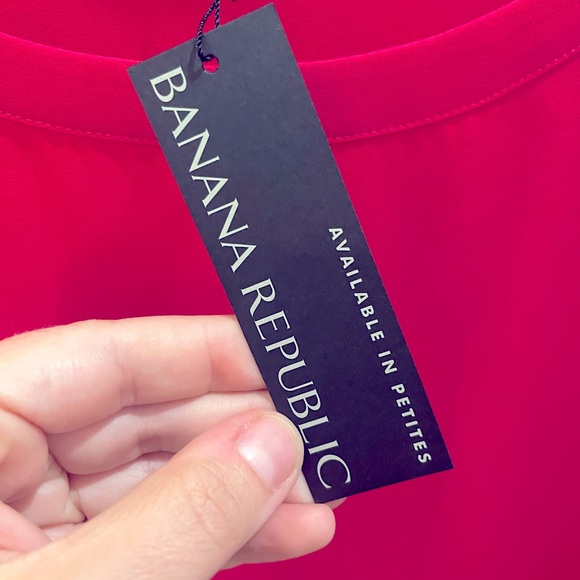 NWT Banana Republic Long Sleeve blouse in ‘Pop of Pink’ size small - Picture 2 of 6